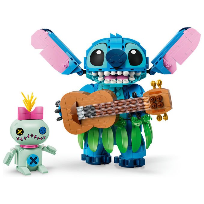 Lego 43296 Disney Stitch e Scrump Set da Costruzione 713 Pezzi 2 Action Figure con Accessori per Bambini 9+ colore Multicolore
