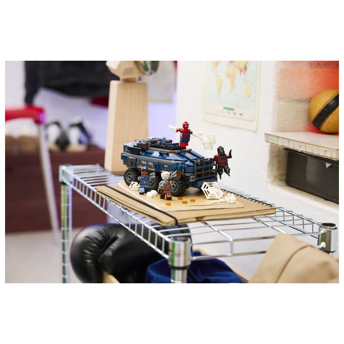 Lego 76349 Marvel Spider-Man Set da Costruzione Inseguimento Trasportatore Detenuti 367 Pezzi 4 Minifigure 8+ Anni colore Multicolore