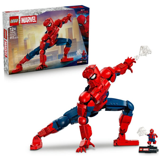 Lego 76346 Marvel Personaggio di Spider-Man Set da Costruzione 813 pezzi 36 cm 24 articolazioni con Minifigure