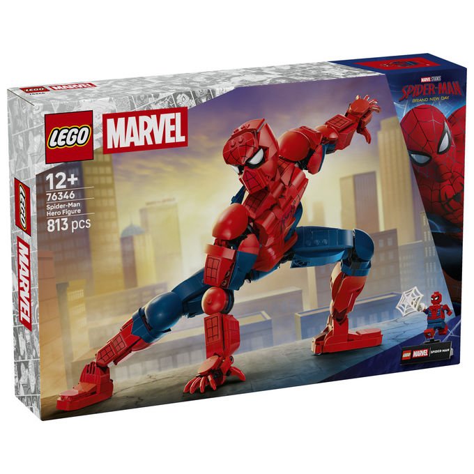 Lego 76346 Marvel Personaggio di Spider-Man Set da Costruzione 813 pezzi 36 cm 24 articolazioni con Minifigure