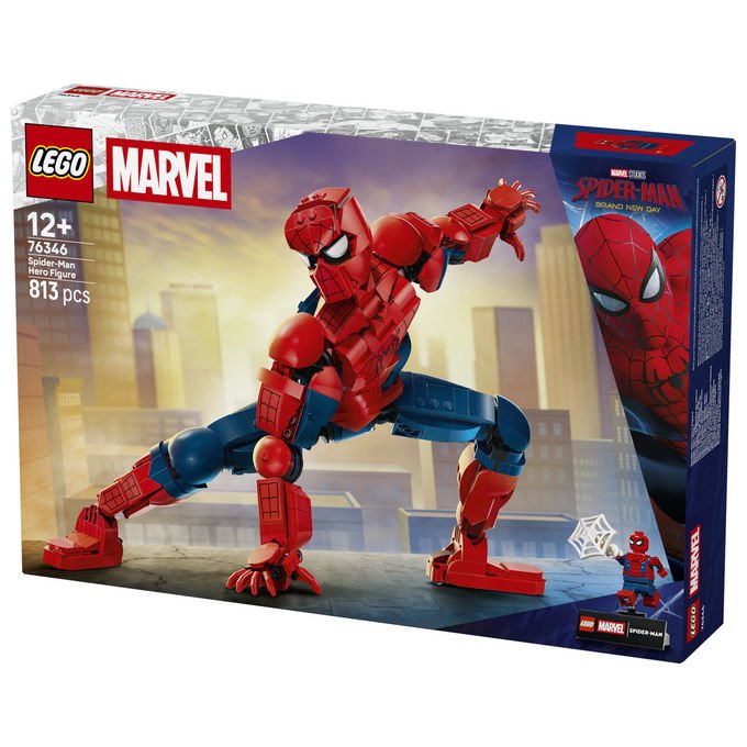 Lego 76346 Marvel Personaggio di Spider-Man Set da Costruzione 813 pezzi 36 cm 24 articolazioni con Minifigure