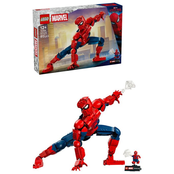 Lego 76346 Marvel Personaggio di Spider-Man Set da Costruzione 813 pezzi 36 cm 24 articolazioni con Minifigure