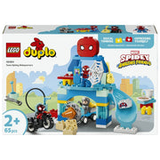 Lego 10464 DUPLO Marvel Webquarters del Team Spidey Set da Costruzione 65 pezzi 3 Personaggi con Moto per Bambini da 2 anni