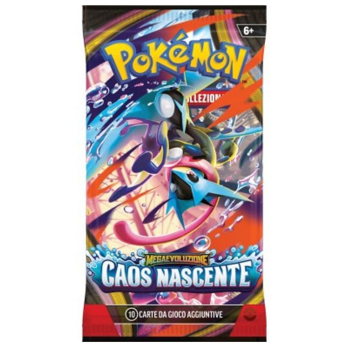 Pokémon TCG Bustina Booster Megaevoluzione Caos Nascente 10 Carte ITA
