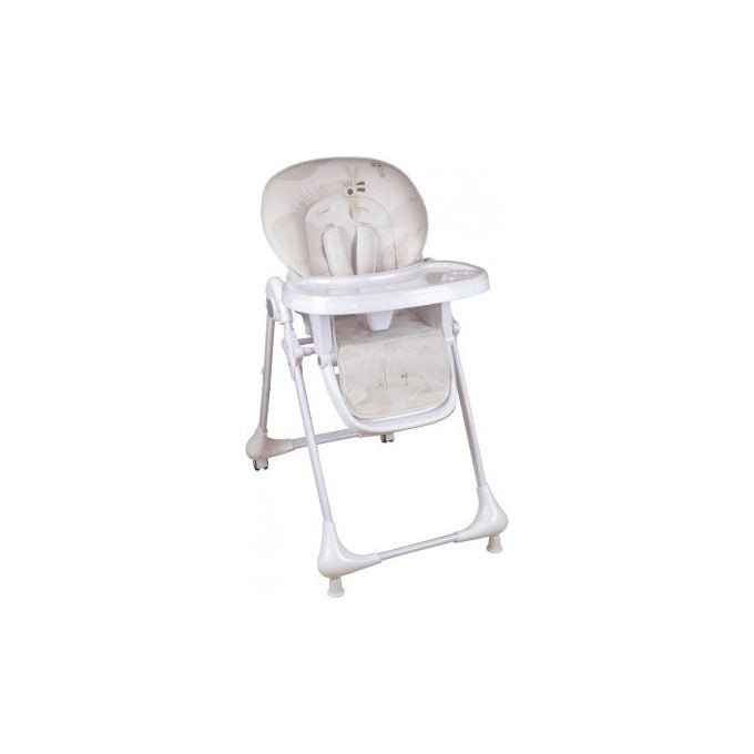 Pali Style Savana Seggiolone Pappa dalla Nascita a 36 Mesi Seduta 7 Altezze Schienale 3 Posizioni Cintura 5 Punti colore Bianco e Beige