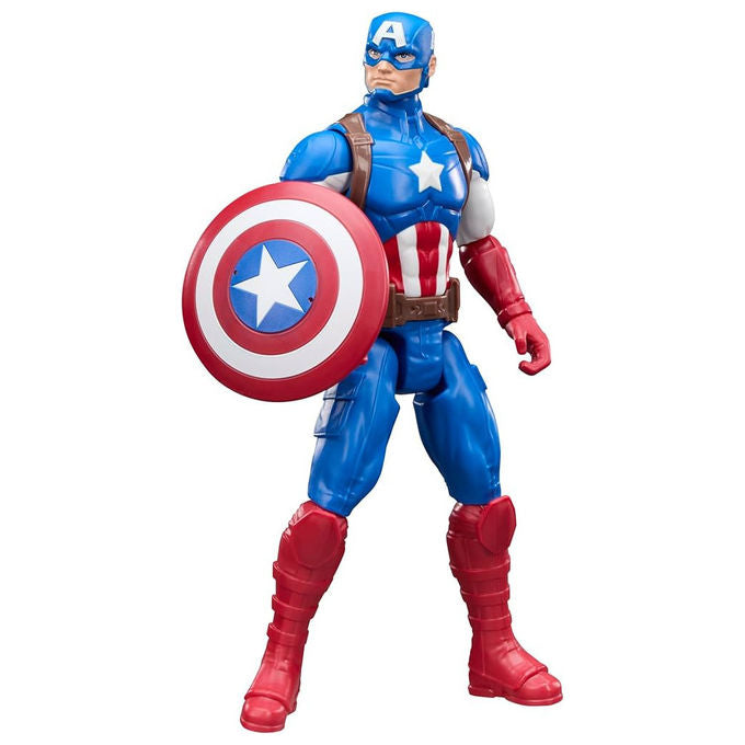 Hasbro G2771 Avengers Titan Series Action Figure Captain America 29,2 cm 11 punti articolazione con scudo