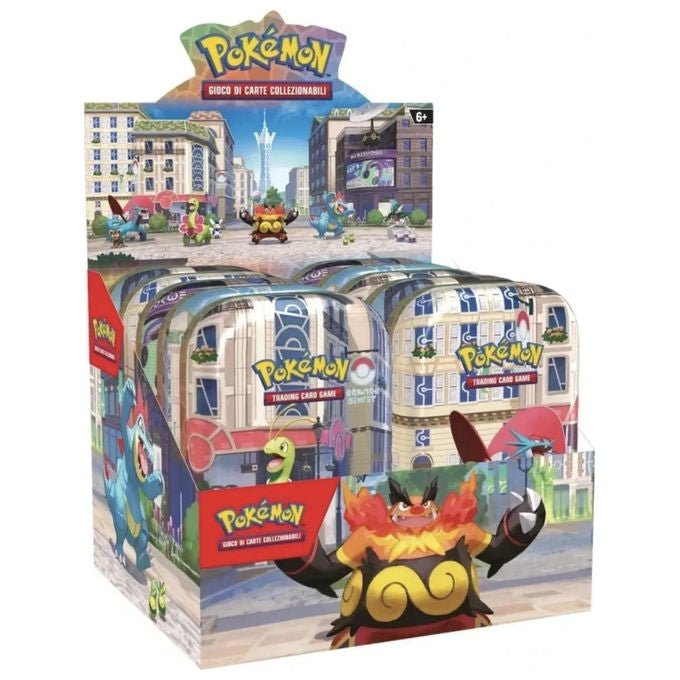 The Pokémon Company PK10392-I Mini Tin da Collezione Luminopoli 2026 Serie Megaevoluzione 2 Buste GCC Italiano