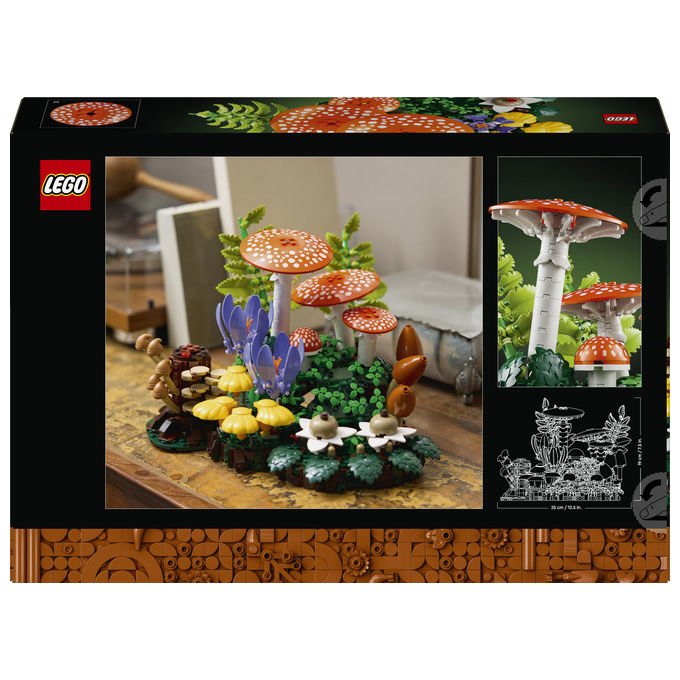 Lego 11505 Botanicals Funghi del Bosco Set da Costruzione per Adulti 806 pezzi Multicolore