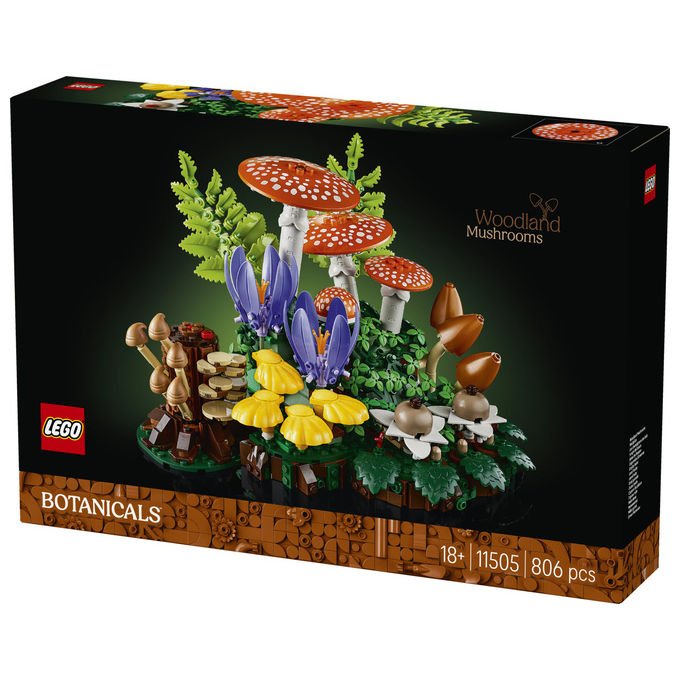 Lego 11505 Botanicals Funghi del Bosco Set da Costruzione per Adulti 806 pezzi Multicolore