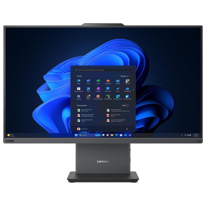 Lenovo 13QH001AIX ThinkCentre neo 50a 24 Gen 6 PC All-in-One 23.8'' Touch FHD Intel Core Ultra 5 226V 16 GB RAM 512 GB SSD Windows 11 Pro colore Grigio