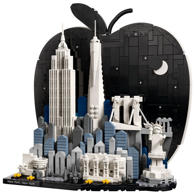 Lego 21066 Architecture New York City La Grande Mela Set Costruzioni per Adulti 1465 Pezzi colore Multicolore