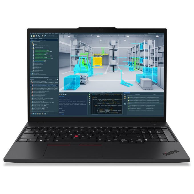 Lenovo 21RX001NIX ThinkPad P16s Gen 4 Workstation Mobile 16'' AMD Ryzen AI 9 HX PRO 370 64 GB SSD 1 TB Wi-Fi 7 Windows 11 Pro colore Nero