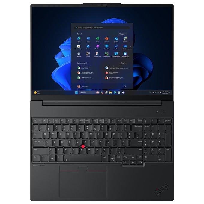 Lenovo 22AY001VIX ThinkPad E16 Gen 3 Notebook 16'' Intel Core Ultra 5 226V 16 GB RAM 512 GB SSD Wi-Fi 6E Windows 11 Pro colore Nero