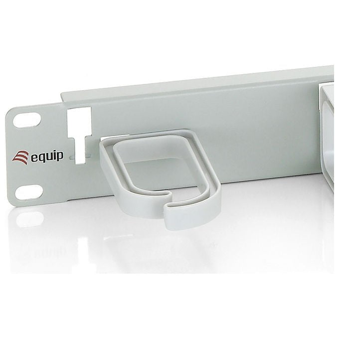 Equip 327312 Pannello di gestione cavi 19'' 1U 5 anelli Rack Mount colore Grigio
