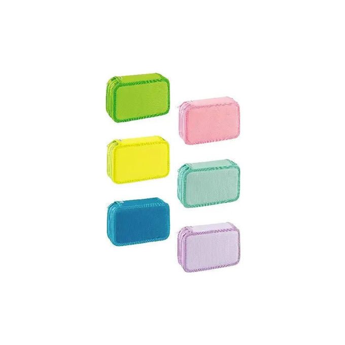 Pelikan 400208881 Pastel e Neon Astuccio 3 Zip con Corredo 18 Matite Colorate 18 Pennarelli colore Assortito