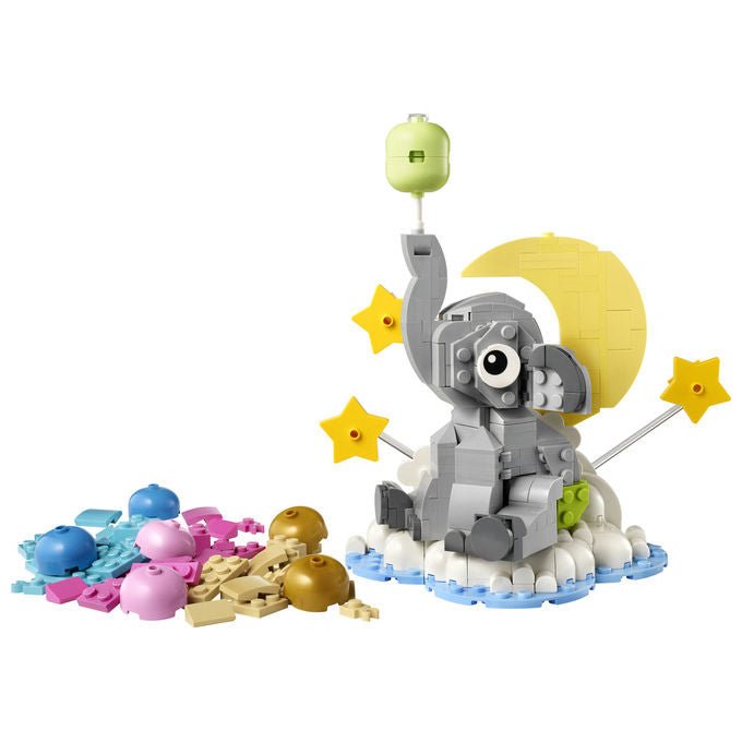 Lego 40814 Iconic Set da Costruzione Baby Elefantino tra le Stelle 402 pezzi Regalo Neogenitori colore Multicolore