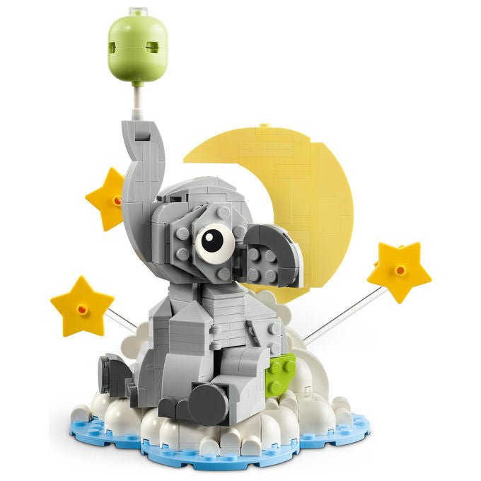 Lego 40814 Iconic Set da Costruzione Baby Elefantino tra le Stelle 402 pezzi Regalo Neogenitori colore Multicolore