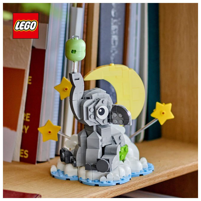 Lego 40814 Iconic Set da Costruzione Baby Elefantino tra le Stelle 402 pezzi Regalo Neogenitori colore Multicolore