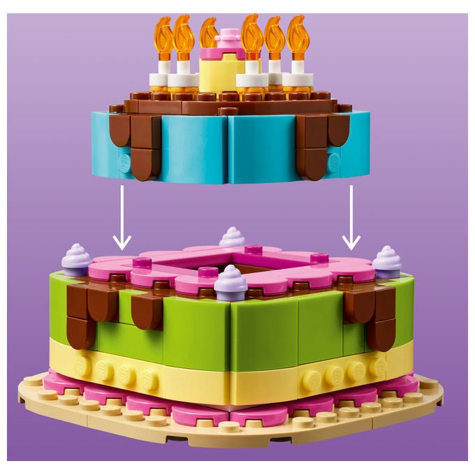 Lego 40815 Iconic Set da Costruzione Torta della Festa di Compleanno 219 Pezzi 7+ anni colore Multicolore