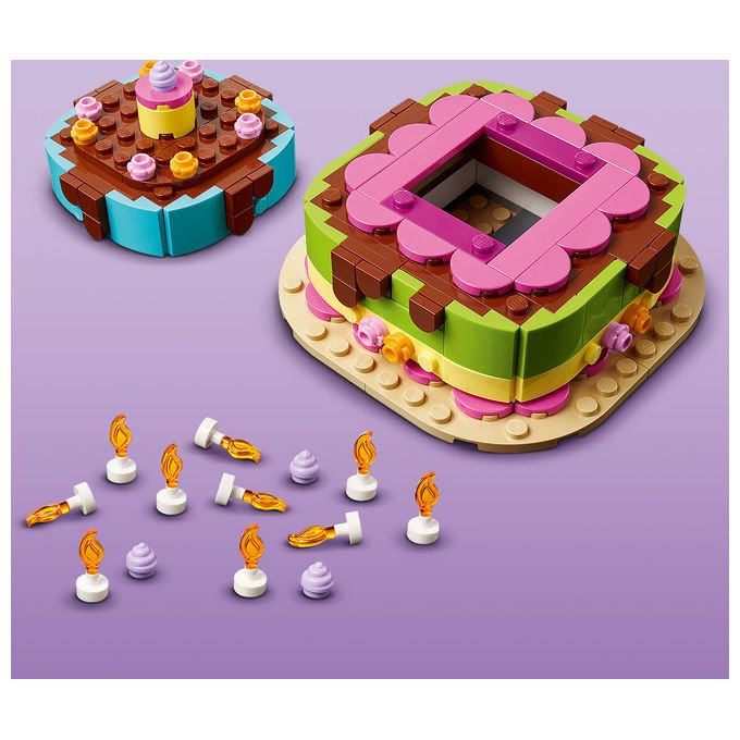 Lego 40815 Iconic Set da Costruzione Torta della Festa di Compleanno 219 Pezzi 7+ anni colore Multicolore