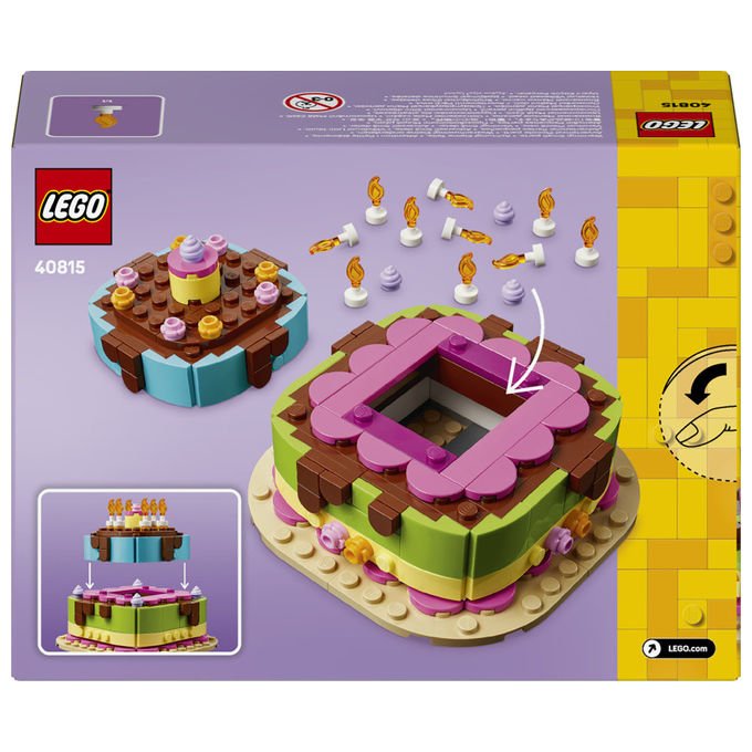 Lego 40815 Iconic Set da Costruzione Torta della Festa di Compleanno 219 Pezzi 7+ anni colore Multicolore