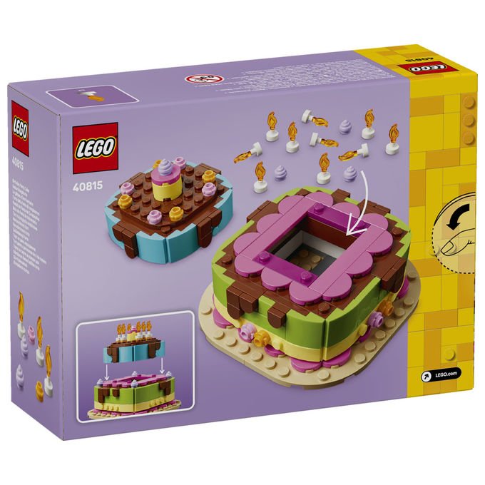 Lego 40815 Iconic Set da Costruzione Torta della Festa di Compleanno 219 Pezzi 7+ anni colore Multicolore