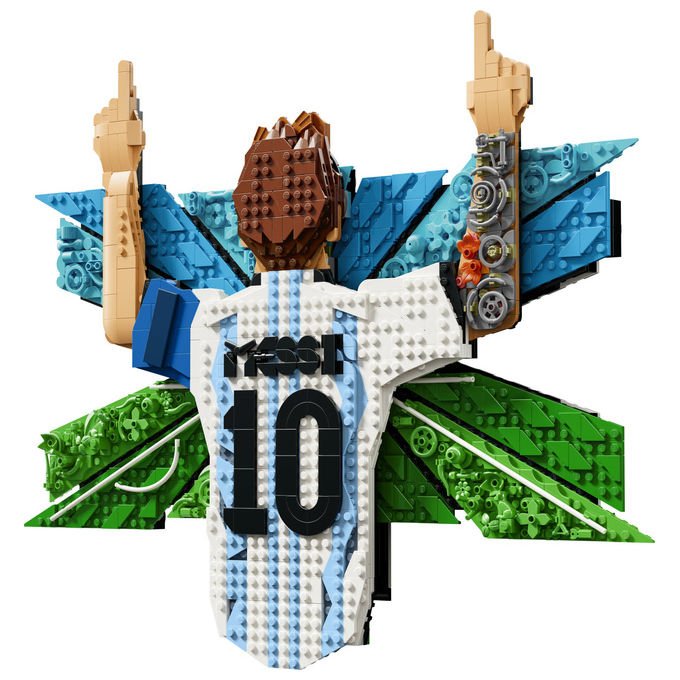 Lego 43018 Editions Set da Costruzione Wall Art 3D Lionel Messi Celebrazione 1427 Pezzi 14+ colore Multicolore