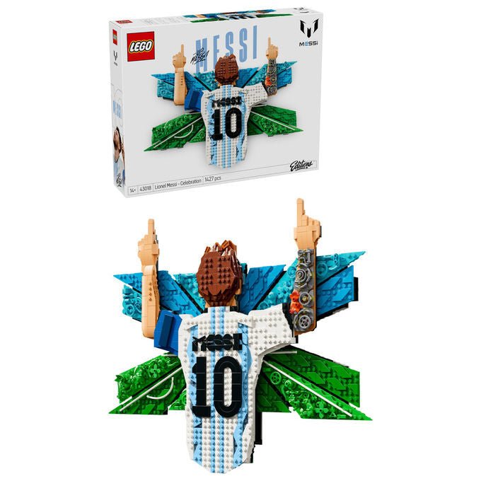 Lego 43018 Editions Set da Costruzione Wall Art 3D Lionel Messi Celebrazione 1427 Pezzi 14+ colore Multicolore