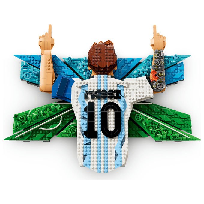 Lego 43018 Editions Set da Costruzione Wall Art 3D Lionel Messi Celebrazione 1427 Pezzi 14+ colore Multicolore