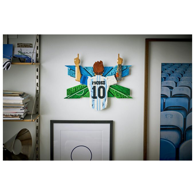 Lego 43018 Editions Set da Costruzione Wall Art 3D Lionel Messi Celebrazione 1427 Pezzi 14+ colore Multicolore