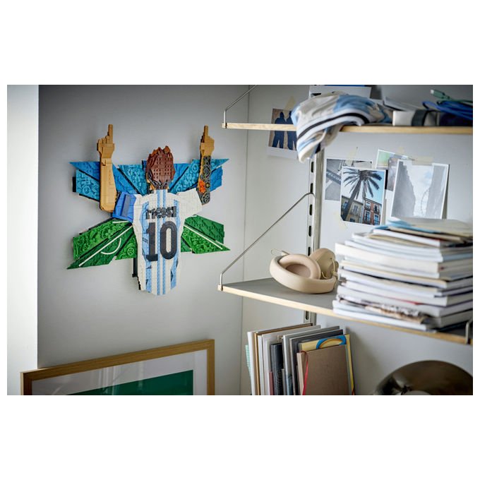 Lego 43018 Editions Set da Costruzione Wall Art 3D Lionel Messi Celebrazione 1427 Pezzi 14+ colore Multicolore