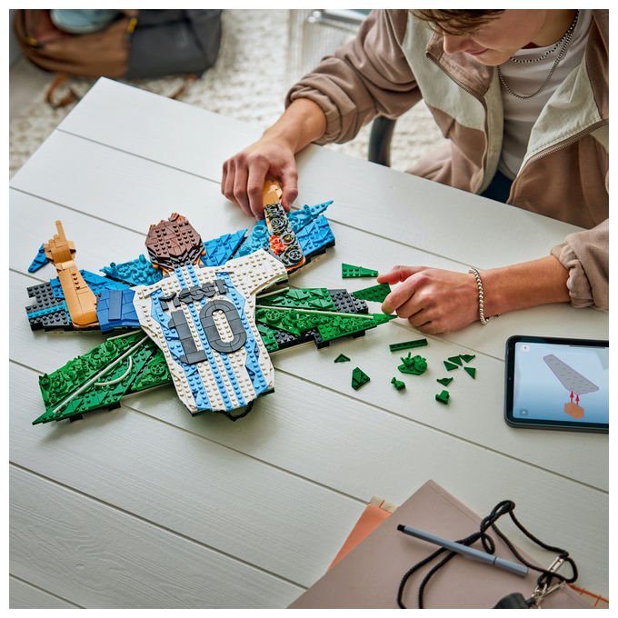 Lego 43018 Editions Set da Costruzione Wall Art 3D Lionel Messi Celebrazione 1427 Pezzi 14+ colore Multicolore
