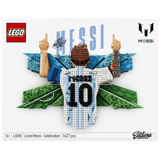 Lego 43018 Editions Set da Costruzione Wall Art 3D Lionel Messi Celebrazione 1427 Pezzi 14+ colore Multicolore
