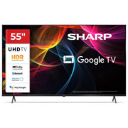 Sharp 55HL4265E TV LED 55'' 4K Ultra HD Google TV Dolby Vision Dolby Atmos Google Assistant Wi-Fi colore Nero