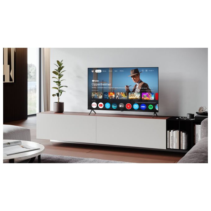Sharp 55HL4265E TV LED 55'' 4K Ultra HD Google TV Dolby Vision Dolby Atmos Google Assistant Wi-Fi colore Nero
