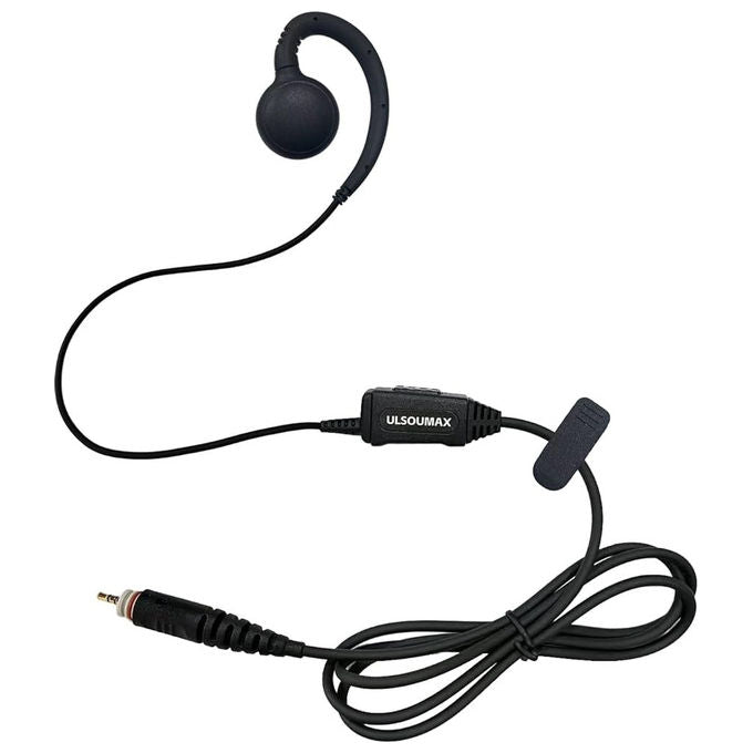 Motorola PMLN8078A Auricolare PTT sovraorecchio microfono integrato Jack 2,5 mm twist-and-lock per CLPE CLP446E VOX