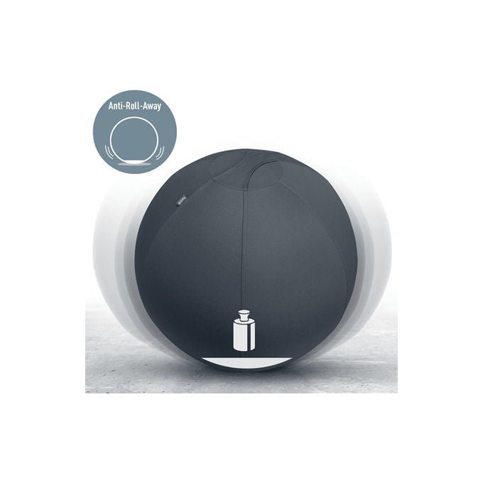 Leitz 65420089 Active Ergo Palla da seduta 65 cm portata 150 Kg funzione anti-rotolamento certificata TÜV colore Grigio