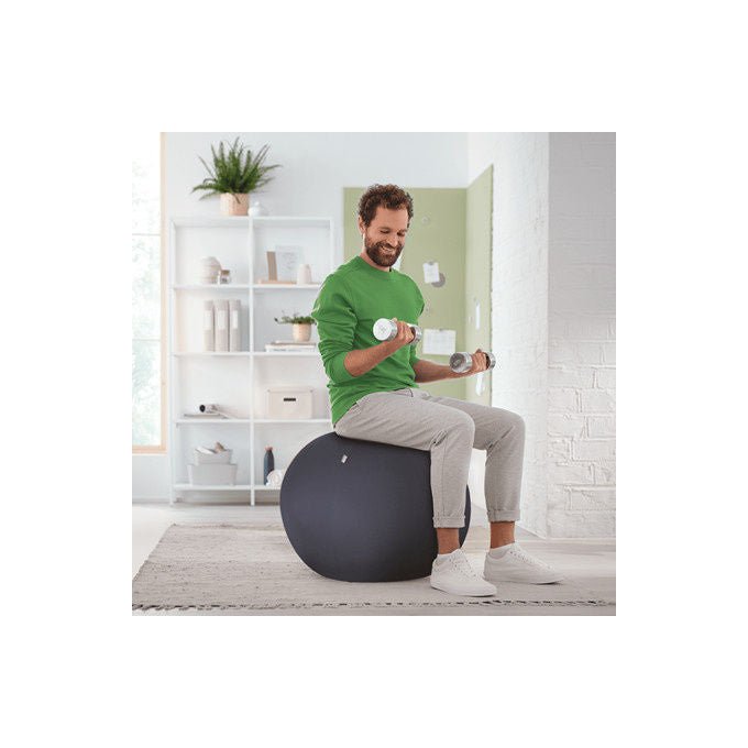 Leitz 65420089 Active Ergo Palla da seduta 65 cm portata 150 Kg funzione anti-rotolamento certificata TÜV colore Grigio