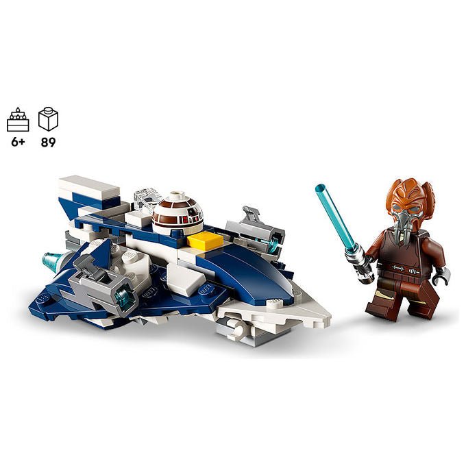 Lego 75400 Star Wars Microfighter Jedi Starfighter di Plo Koon Set da costruzione 89 pezzi con Minifigure colore Multicolore