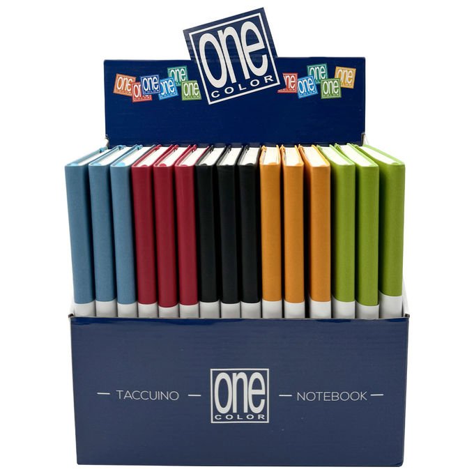 Blasetti 8743 One Color Taccuino A6 Copertina Rigida Eco Pelle 256 facciate 70 g-m² Elastico Segnapagina colore Assortiti