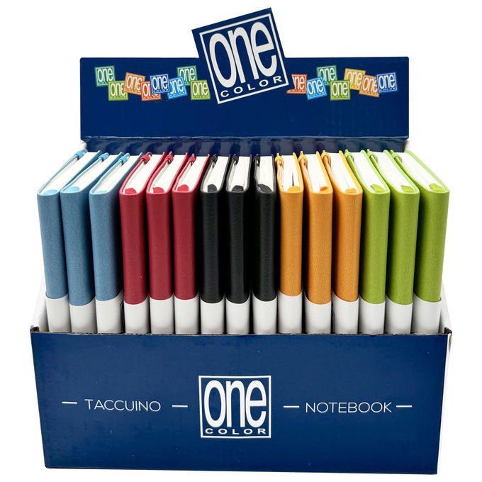 Blasetti 8743 One Color Taccuino A6 Copertina Rigida Eco Pelle 256 facciate 70 g-m² Elastico Segnapagina colore Assortiti