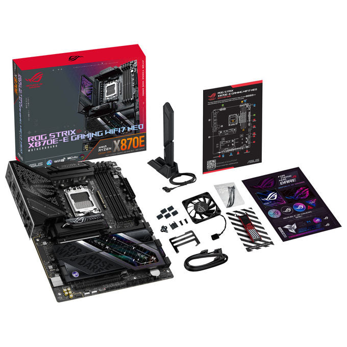 Asus ROG STRIX X870E-E GAMING WIFI7 NEO Scheda Madre ATX Socket AM5 AMD X870E DDR5 Wi-Fi 7 USB4 PCIe 5.0 colore Nero