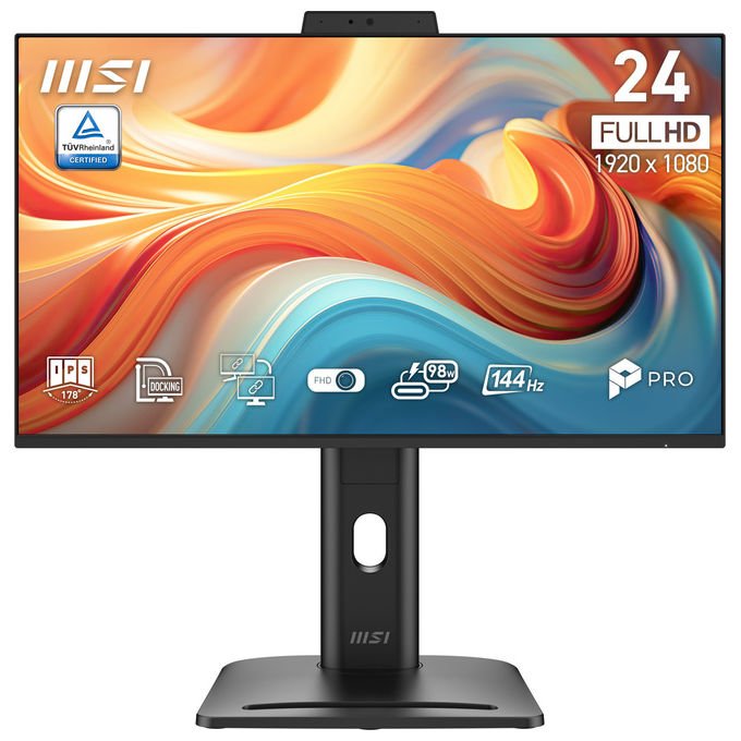 MSI PRO MP245PDG E14 Monitor PC 23.8'' IPS Full HD 1920x1080 144Hz 4ms USB-C Docking 98W VESA colore Nero