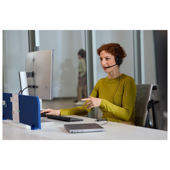 HP Poly C01B2AA Mission 415 Cuffie Monoaurali USB-C Microfono Noise Cancelling Cavo 2 m colore Nero