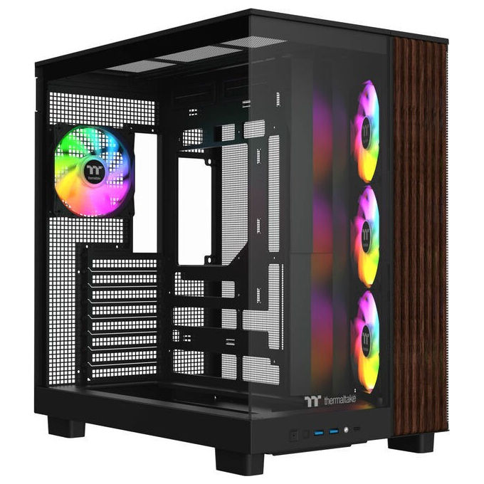 Thermaltake CA-11E-00M1WN-WS View 380 XL WS Case Mid Tower ARGB ATX Micro ATX Mini-ITX Vetro Temperato colore Nero