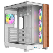 Thermaltake CA-11E-00M6WN-WS View 380 XL WS ARGB Case Mid Tower ATX Vetro Temperato 4 Ventole ARGB 420 mm GPU colore Bianco