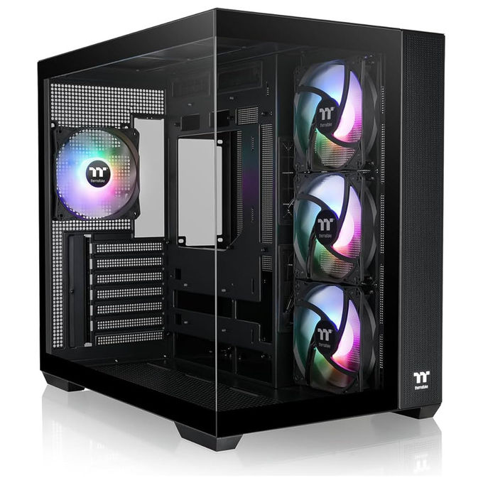 Thermaltake CA-11K-00M1WN-00 S380 TG ARGB Case Midi Tower ATX Vetro Temperato 360 mm ARGB Supporto GPU colore Nero