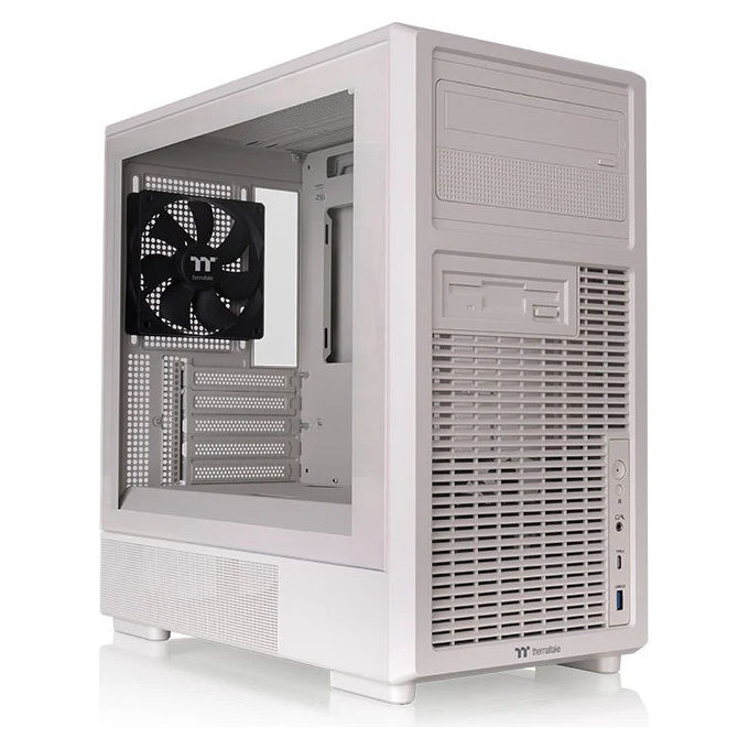 Thermaltake CA-11P-00SQWN-00 Retro 260 Case Micro Tower Micro ATX Mini ITX Vetro Temperato 2x120mm colore Beige