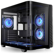 Thermaltake CA-11V-00M1WN-00 Vision 330 CR Case PC Mid Tower ATX Vetro Temperato Curvo 6 Ventole ARGB PWM 120 mm Supporto Radiatore 360 mm colore Nero