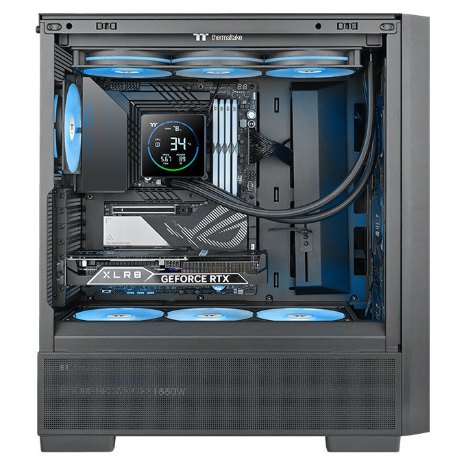 Thermaltake CL-W470-PL12SW-A TH360-S V3 Dissipatore AIO Liquido 360mm ARGB Sync 3 Ventole 500 2500 rpm 37,8 dB colore Nero